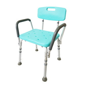 Silla de Ducha Desmontable Qisheng de Aleación de Aluminio Azul Antideslizante para Ancianos y Mujeres Embarazadas - Product Image 2