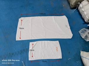 水吸収ホワイトテリータオル布ラグ工業用ワイパー用 - Product Image 3