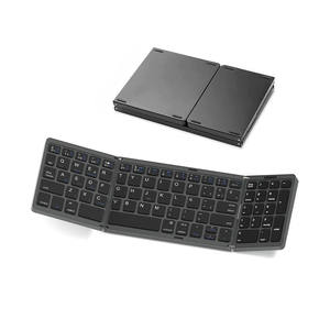 Wireless Foldable <b>Keyboard</b> Number Keypad <b>Mini</b> Quiet Folding Portable Lightweight Travel Rechargeable Pocket for Tablet - Product Image 1
