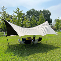 Auvent de parasol de bâche de camping portable léger pour les aventures en plein air