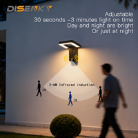 Applique murale LED étanche en aluminium avec capteur, pour extérieur, villa, poteau de porte, mur extérieur, jardin, cour, balcon, moderne, IP65