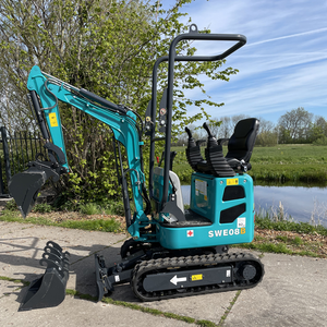 Miniexcavadora de alta calidad de 0,8 toneladas, miniexcavadora SWE08B de 1 tonelada con componentes de núcleo Euro V EPA 4 DE Eaton, oruga de tipo móvil - Product Image 3