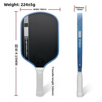 Raket Pickleball Anak Gen5 T700 Serat Karbon Disetujui USAPA Inti Sarang Lebah 16mm Profesional untuk Semua Lapangan