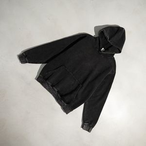 Sudadera con Capucha Yingling de Gran Tamaño para Hombre, Estilo Vintage, Lavado Ácido, Estampada, de Algodón Ecológico - Product Image 5