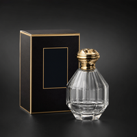 Flacon de parfum élégant et unique de 100 ml avec boîte pour femmes, parfum de luxe avec atomiseur pressurisé et sac