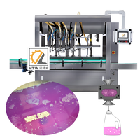 Ligne de production de machines de remplissage automatique MTW pour détergent nettoyant pour sols en bidons et bouteilles en plastique de 5L