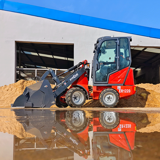 Everun ER1220 1.2 TON Shandong Construction Machinery Equipment Mini Farm Loader Wheel diesel China Small