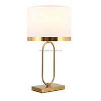 Lampe de Chevet LED Tactile Moderne en Fer et Tissu, Style Luxe Léger Américain, pour Salon, Chambre, Bureau, Hôtel, avec Contrôle Tactile et Lumière Douce AC