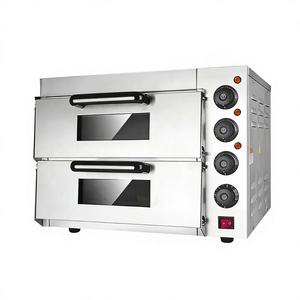 Horno Eléctrico Comercial de Doble Piso para Pizza con Temporizador, Totalmente de Acero Inoxidable, de Alta Capacidad para Restaurantes con Gran Demanda - Product Image 1