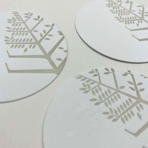 Custom Round Thin Coasters <b>Paper</b> Disposable <b>Paper</b> Coaster Customized Logo - Product Image 3