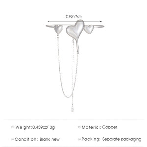 Bracciali da <span class=keywords><strong>braccio</strong></span> a farfalla con fiore e cuore, con nappe, aperti, per donna, accessori per il corpo di tendenza - Product Image 3