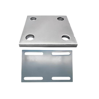 Plaque en acier au carbone mat intégrée pour découpe et pliage, traitement sur mesure pour pièces d'encastrement de base de garde-corps de garage souterrain