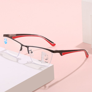 Lunettes de lecture multifocales anti-lumière bleue à demi-monture, personnalisables avec logo, pour hommes et femmes, collection 2026 - Product Image 2