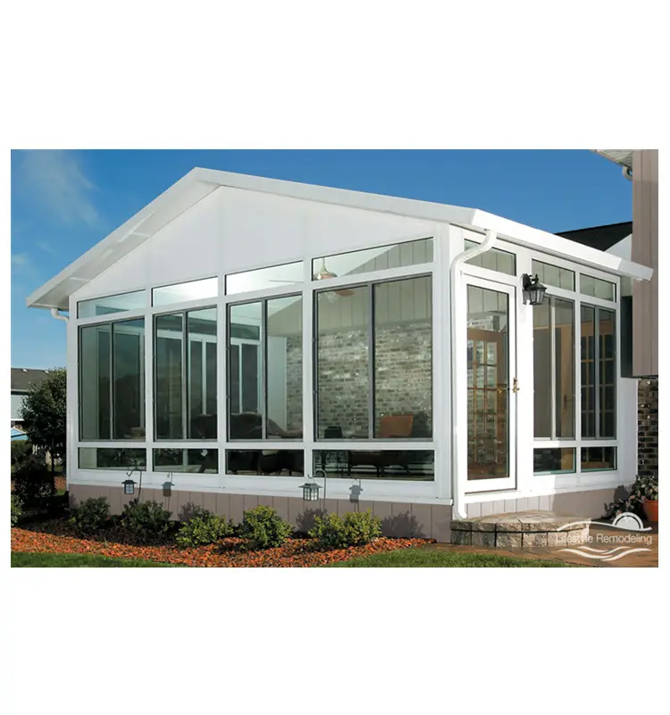 Vetro produttori di verande prefabbricate veranda aggiunta di vetro casa di estensione