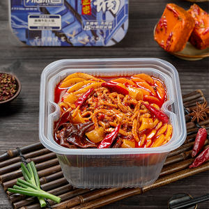 Vente en gros de fondue chinoise, fondue épicée au foie de bœuf de style <span class=keywords><strong>Chongqing</strong></span>, fondue auto-chauffante 400g - Product Image 2