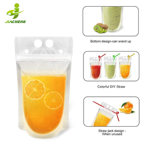 Bolsas de Plástico para Líquidos con Pitillos, Bolsa Doypack para Jugo Kool Aid, Bolsa Ecológica para Bebidas con Cierre para Niños - Product Image 6