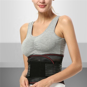 Cintura da allenamento regolabile in vita uomo donna tutore per la parte bassa della schiena supporto per la colonna vertebrale cintura in vita corsetto lombare traspirante ortopedico - Product Image 5