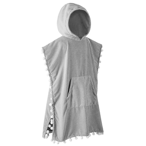 Serviette <span class=keywords><strong>de</strong></span> plage à capuche très vendue pour adolescents avec pompon pour tout-petits pour la piscine Serviettes <span class=keywords><strong>de</strong></span> <span class=keywords><strong>bain</strong></span> - Product Image 4