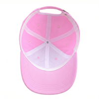 Casquette de baseball rose fraise d'été en gros, design personnalisé, logo brodé, style sportif urbain, impression en relief, tissu courant
