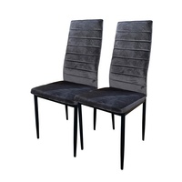 Ensemble table à manger moderne en cuir coloré 4 chaises vente en gros de meubles de maison pour cuisine hôtel maison en tissu velours