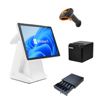 Sistema POS RUINAI RN-F18 con Windows 10, Pantalla Táctil Capacitiva de 15.6 Pulgadas, CPU Intel I3/I5, Impresora Integrada, Wi-Fi 6, LED de 8 Dígitos