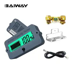 Baiway TY02K 8-100V 100A universale LCD batteria per auto monitor indicatore di capacità di tensione batteria coulometro tester