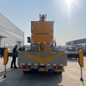 รถบรรทุกติดตั้งกระเช้าแบบพับได้ Dongfeng 16 เมตร รถยกคนแบบยกระดับ รถยกคนขึ้นที่สูง - Product Image 6