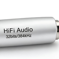 Kabel Adaptor Audio HiFi USB-C ke 3.5mm 32bit 384kHz DAC dengan Kabel Terjalin dan Casing Logam untuk Headphone