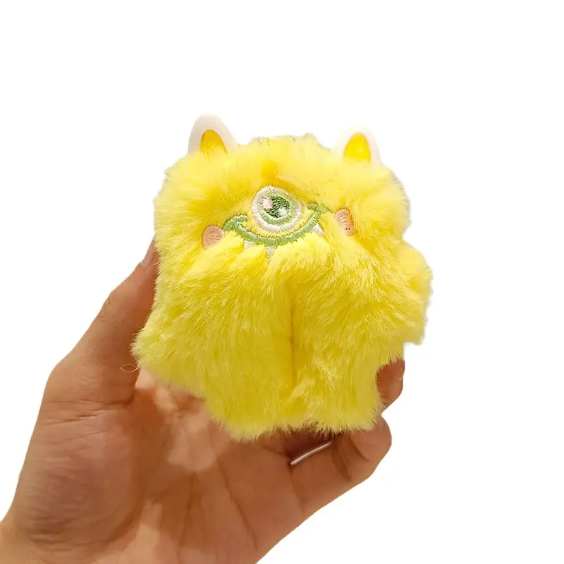 Boneka liontin lembut monster mata besar kartun lucu tas monster Kecil Aksesori hadiah mainan mewah untuk anak perempuan