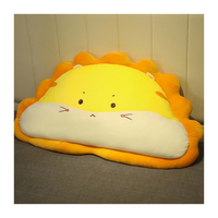 Peluche personnalisée en coton PP écologique, animaux de la forêt mignons (chat, lion, hamster, cochon, dinosaure), coussin long pour dormir, anti-stress