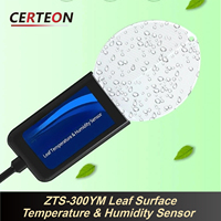 ZTS-300YM Pemantauan Rumah Kaca Akurat IP68 0-10V 4-20mA RS485 Sensor Suhu dan Kelembaban Permukaan Daun
