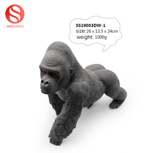 Haut <span class=keywords><strong>de</strong></span> gamme personnalisé maison bureau noir <span class=keywords><strong>KING</strong></span> <span class=keywords><strong>KONG</strong></span> figurine décoration résine gorille statue - Product Image 5