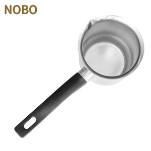 Juego de calentadores de café <span class=keywords><strong>con</strong></span> olla de leche, juegos de utensilios de cocina de acero inoxidable, pulido de espejo, olla para derretir <span class=keywords><strong>Chocolate</strong></span> individual interior y exterior - Product Image 2