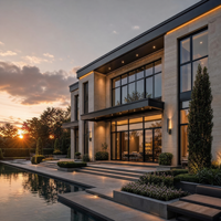 Solution de façade résidentielle moderne, fenêtre à battants en aluminium alliant beauté visuelle et performance opérationnelle quotidienne