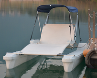 Bateau de loisirs de catamaran de PE électriquement actionné fait de matière plastique durable de polyéthylène