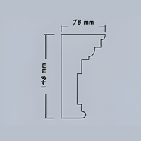 Moulures de cadre de fenêtre en EPS personnalisées en usine, légères, imperméables, pour la décoration de façade de bâtiment
