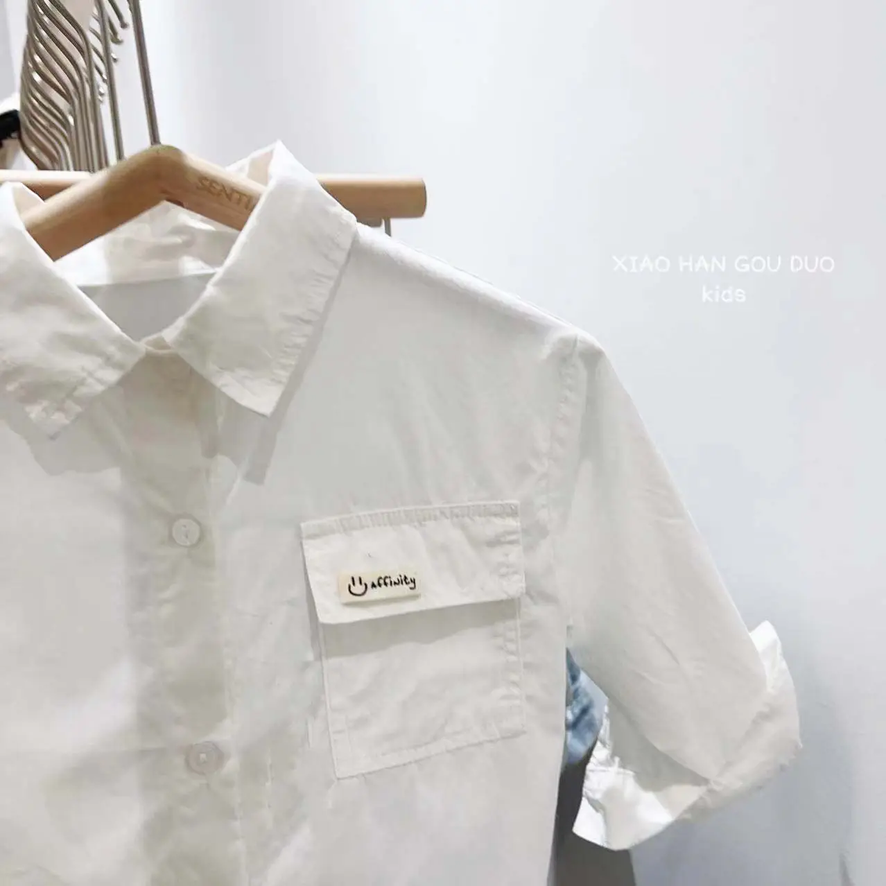 חולצת הסיטונאי בת, חולצה בתפזורת ילדים לבנות בית ספר לבן בגדי ילדים