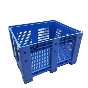 Hộp nhựa <span class=keywords><strong>Pallet</strong></span> Lớn số lượng lớn <span class=keywords><strong>container</strong></span> 1200x1000 x780 mm mở boong bốn cách hộp <span class=keywords><strong>Pallet</strong></span> Nhựa Có Nắp Đậy - Product Image 3