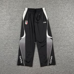 Pantalon décontracté en patchwork avec lettres brodées du logo Devil's Island pour hommes et femmes, pantalon fin pour sports de plein air <span class=keywords><strong>Corteiz</strong></span> - Product Image 5