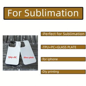 Coques de téléphone vierges 2D 3D en TPU PC pour sublimation, verre trempé pour iPhone Samsung - Product Image 2