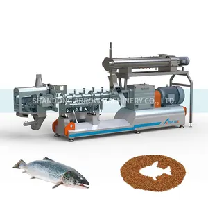 كامل Ss الصلب العائمة الأسماك خط معالجة العلف مصنع السمك الجاف الغذاء التوأم برغي الطارد