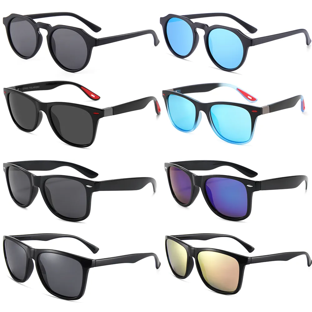 Großhandel Mix Retro Classic benutzer definierte Logo Promotion Sonnenbrillen Polarisierte Gafas de Sol für Unisex