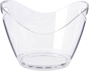 Cubo de Hielo de Plástico Luminoso de Lujo para Vodka y Whisky - Enfriador de Mesa Portátil de 8L, Novedoso y Moderno para Fiestas y Bebidas - Product Image 1