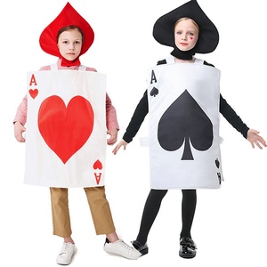 Disfraz de As de Espadas para Jugar al Póker, Unisex, para Padres e Hijos, Niños, Adultos, Niñas, Niños, Mujeres, Hombres, Túnica, Sombrero, Traje - Product Image 1