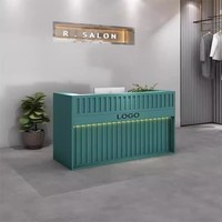 Bureau de réception en bois écologique moderne GUANKAI Jiangxi, design sur pied, surface solide, usage commercial/bureau, forme oblongue