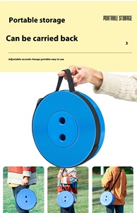 <strong>Adjustable</strong> Height Portable Lightweight Durable Plastic Home Folding <strong>Stool</strong> with Bag School Bedroom Entry - Product Image 6