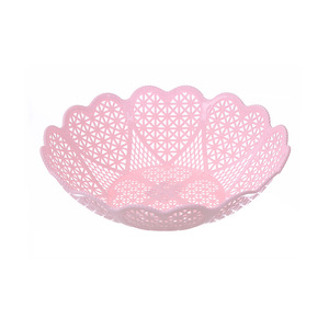 Creative Plastic Fruit Bowl Set Stackable Pink Purple Blue For Snack Storage - Product Image 4