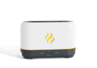 Diffuseur d'huiles essentielles ultrasonique rectangulaire TST-1697 avec effet de flamme LED et brume