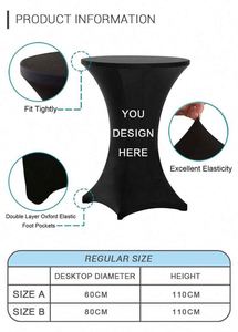 Fundas Ajustables para Mesa GoldFlag 60x110cm, Spandex, Portátiles, con Logotipo Personalizable, Alta Calidad, Envío Rápido, Promoción para Eventos - Product Image 3