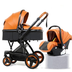 Nouvelle conception 2021 : Poussette bébé compacte et légère en aluminium de luxe, 3 en 1, avec siège haute et siège bébé intégré - Product Image 3